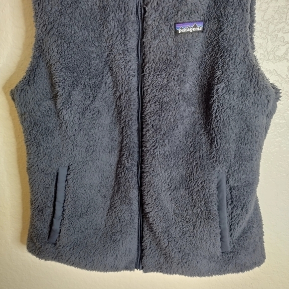 Patagonia los Gatos full zip fuzzy vest women's Sz L - Picture 4 of 5